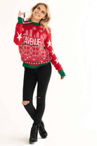 First Avenue X Ragstock Red Holiday Sweater