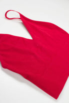 Red Seamless Ribbed Bralette (Extended Sizes)