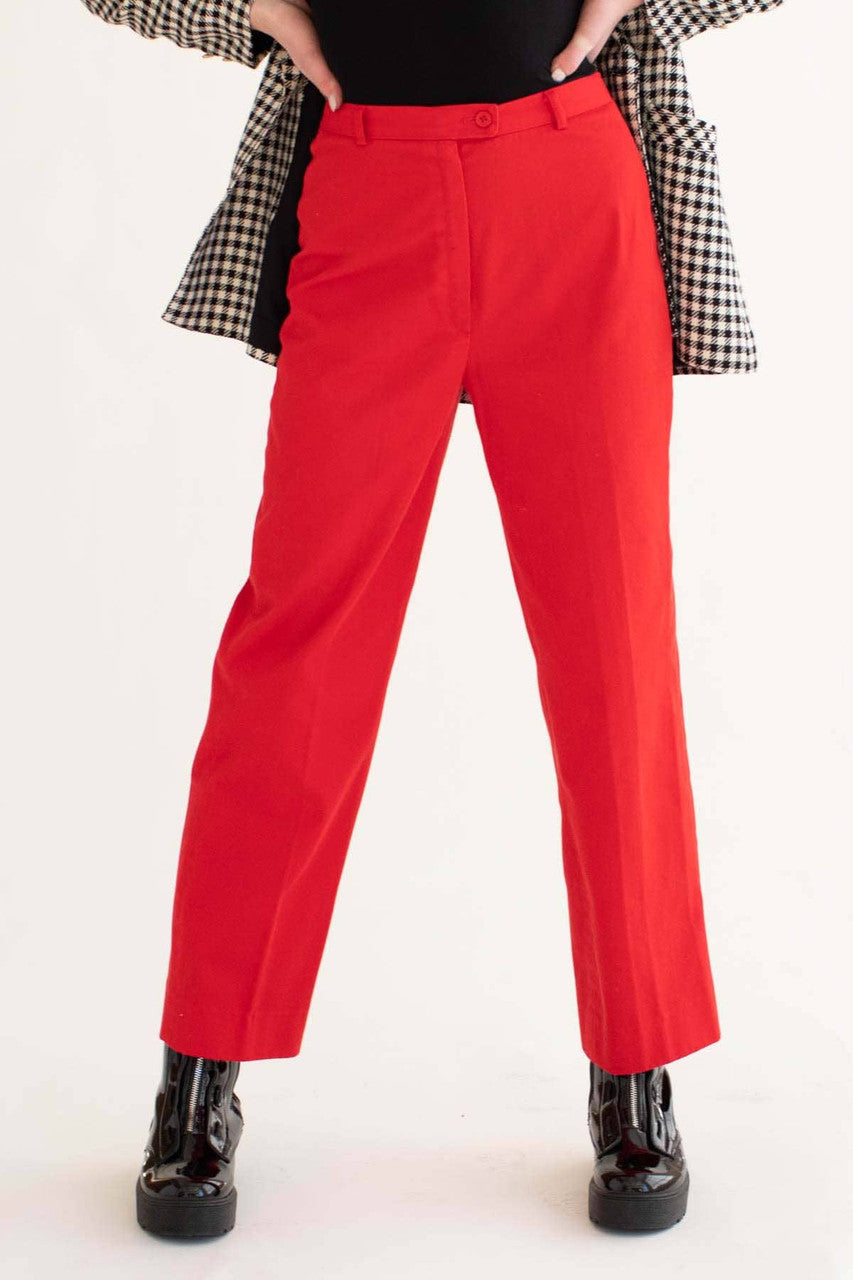 Red Vintage Pants (sz. 8)