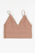 Hazelnut Seamless Ribbed Bralette (Extended Sizes)