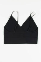 Black Seamless Ribbed Bralette (Extended Sizes)