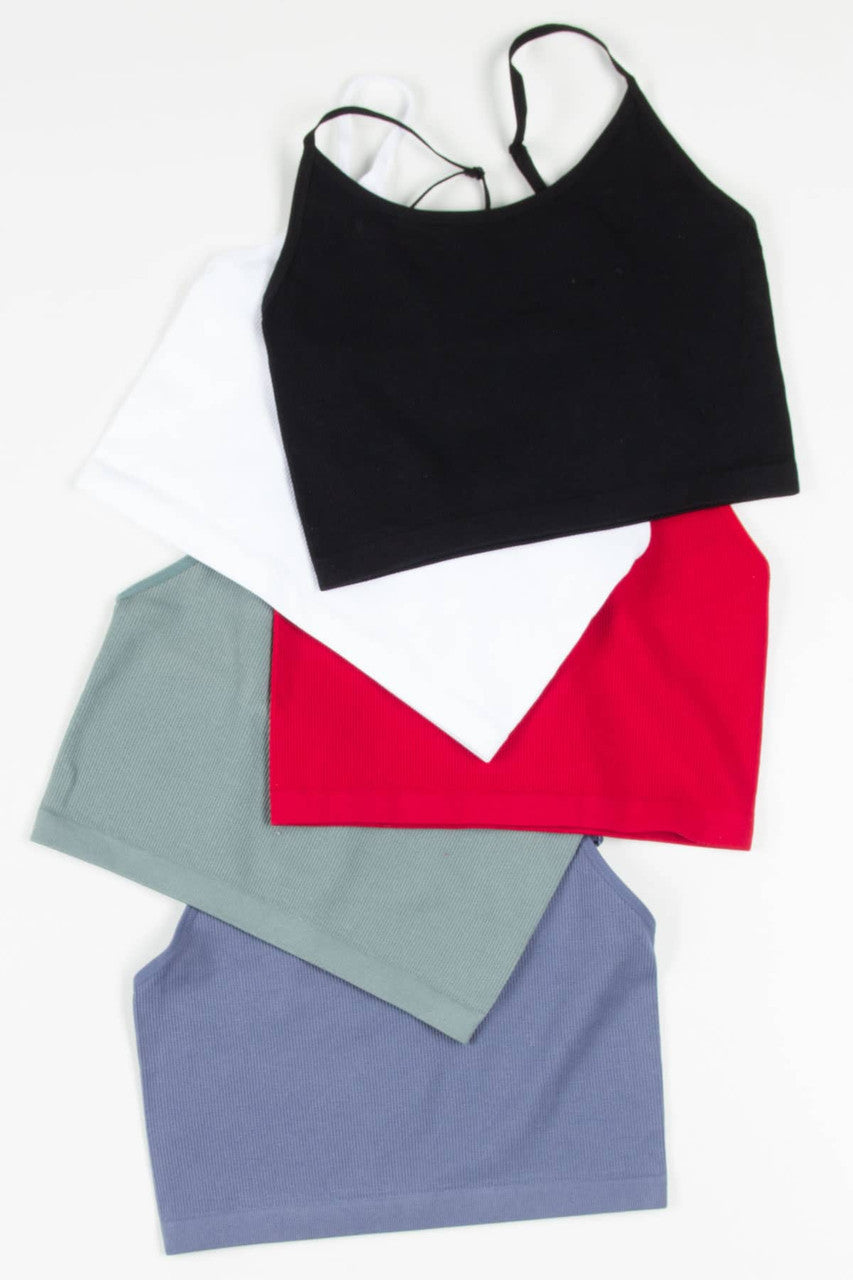 Sage Seamless Ribbed Cami