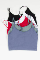 Black Seamless Ribbed Cami