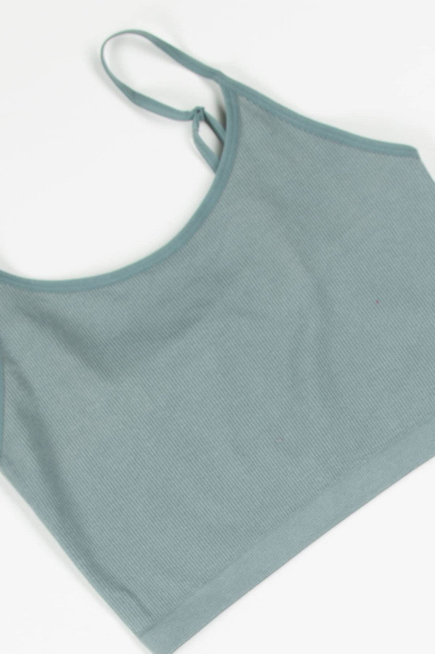 Sage Seamless Ribbed Cami