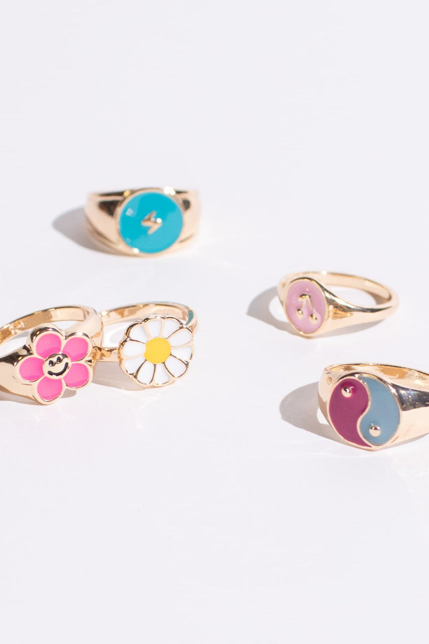 Flower Power Ring Set