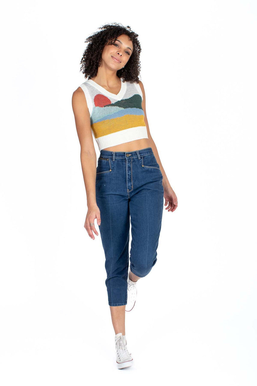 Rolling Hills Landscape Sweater Vest