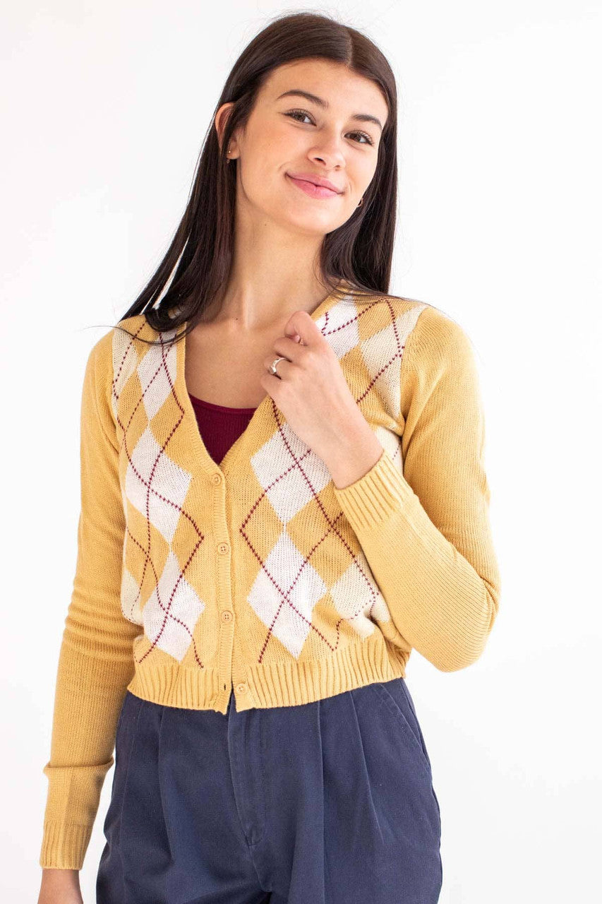 Saffron Argyle Cardigan
