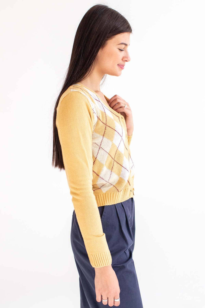 Saffron Argyle Cardigan
