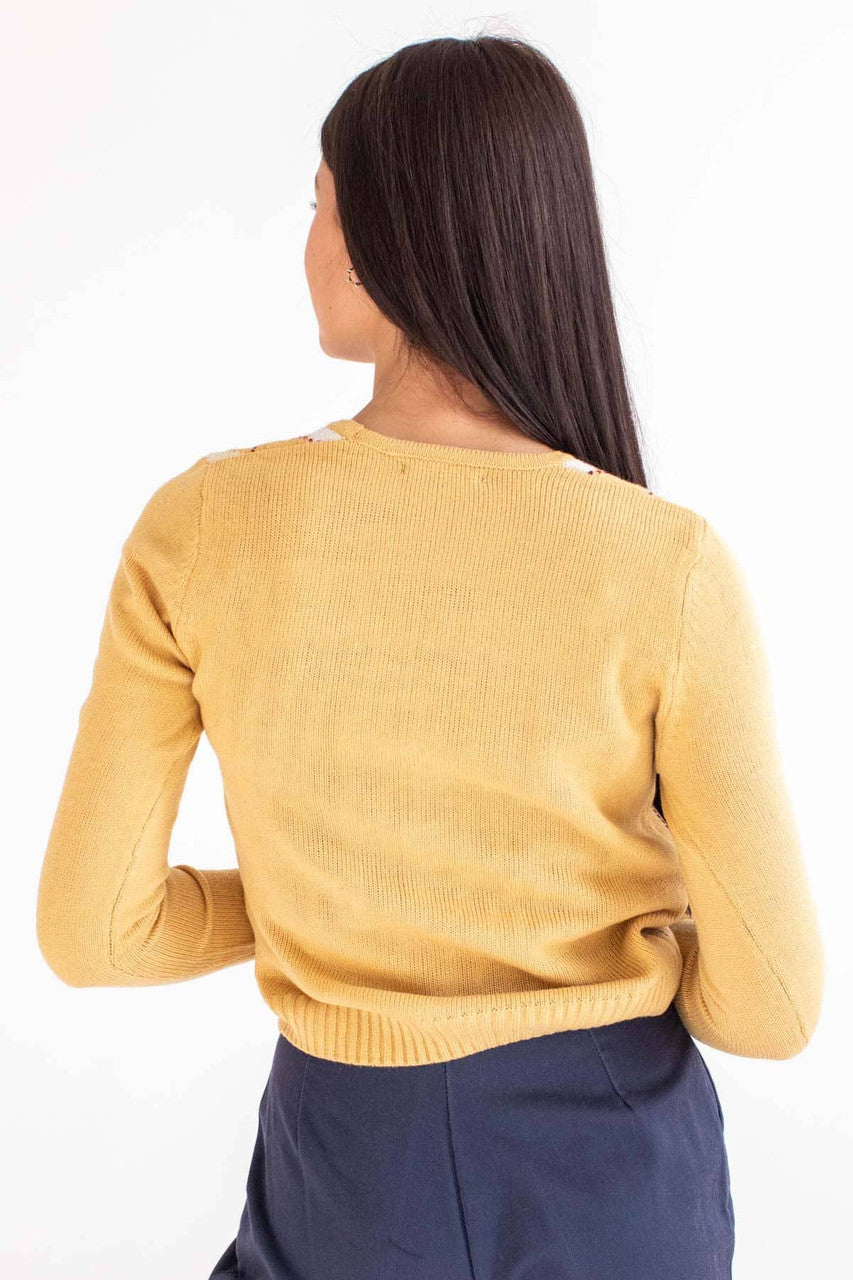 Saffron Argyle Cardigan