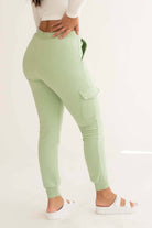 Sage Fleece Cargo Joggers