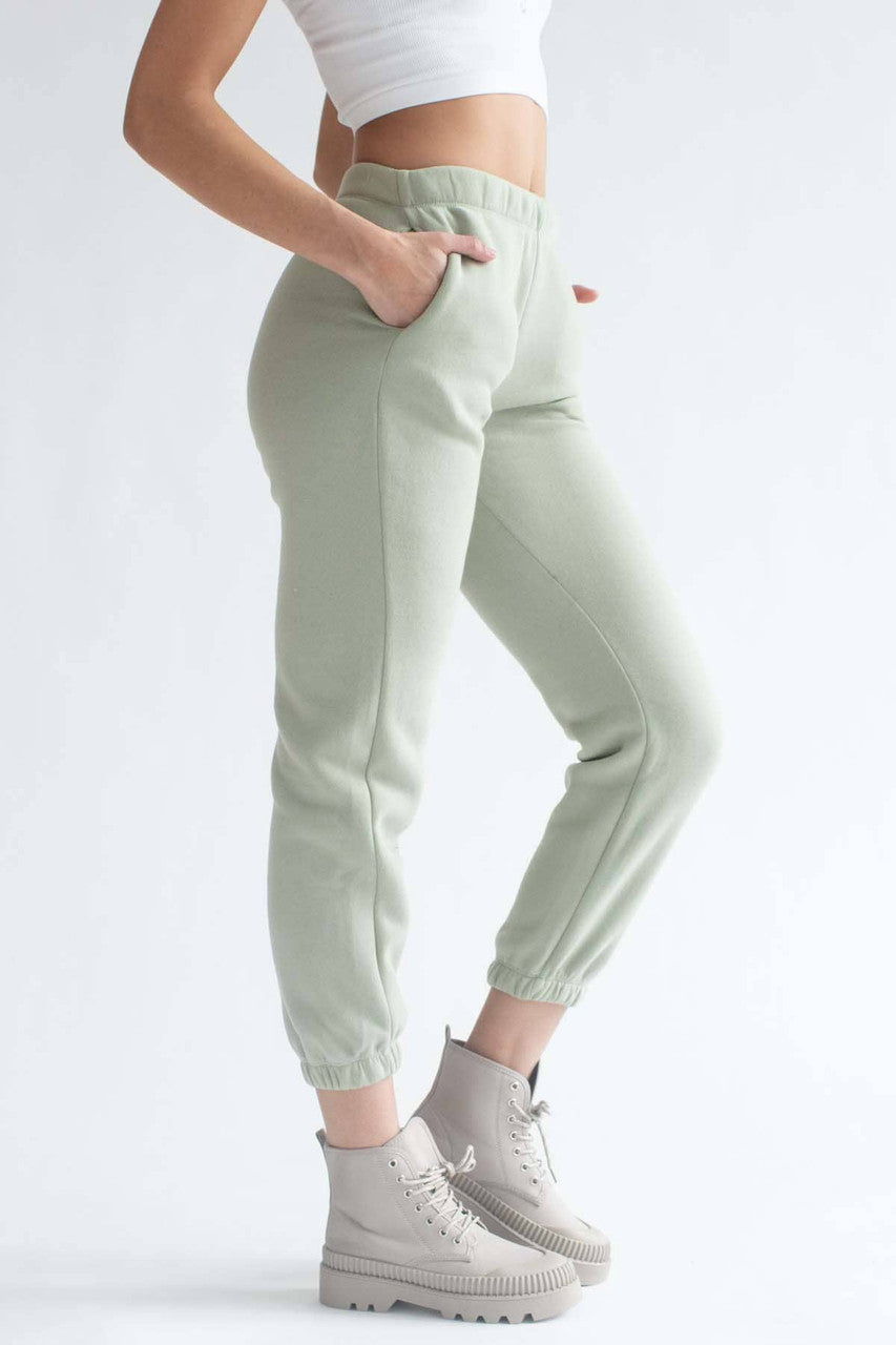Sage Fleece Joggers