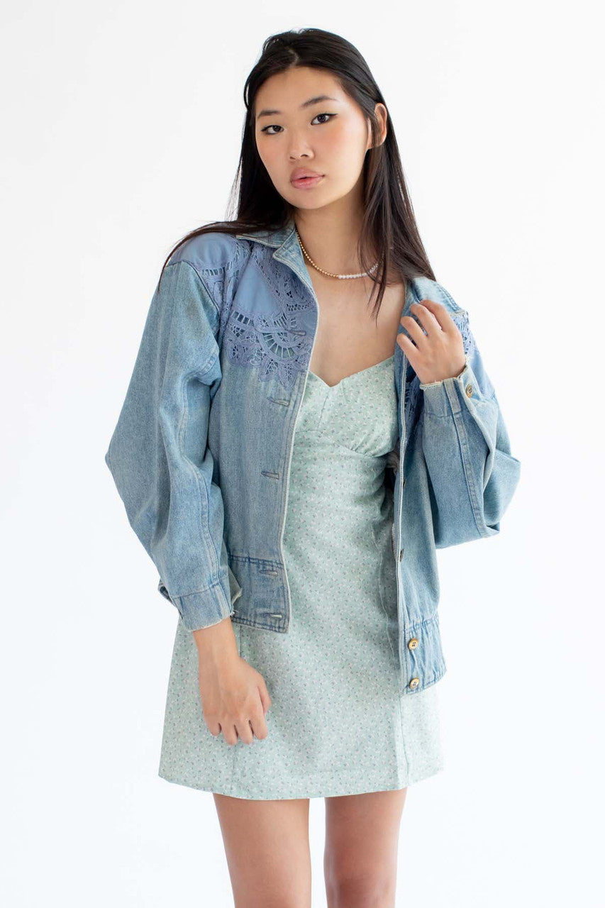 Sage Green Tie Back Floral Slip Dress