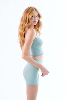 Sage Matching Seamless Shorts and Cami