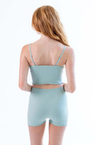 Sage Matching Seamless Shorts and Cami