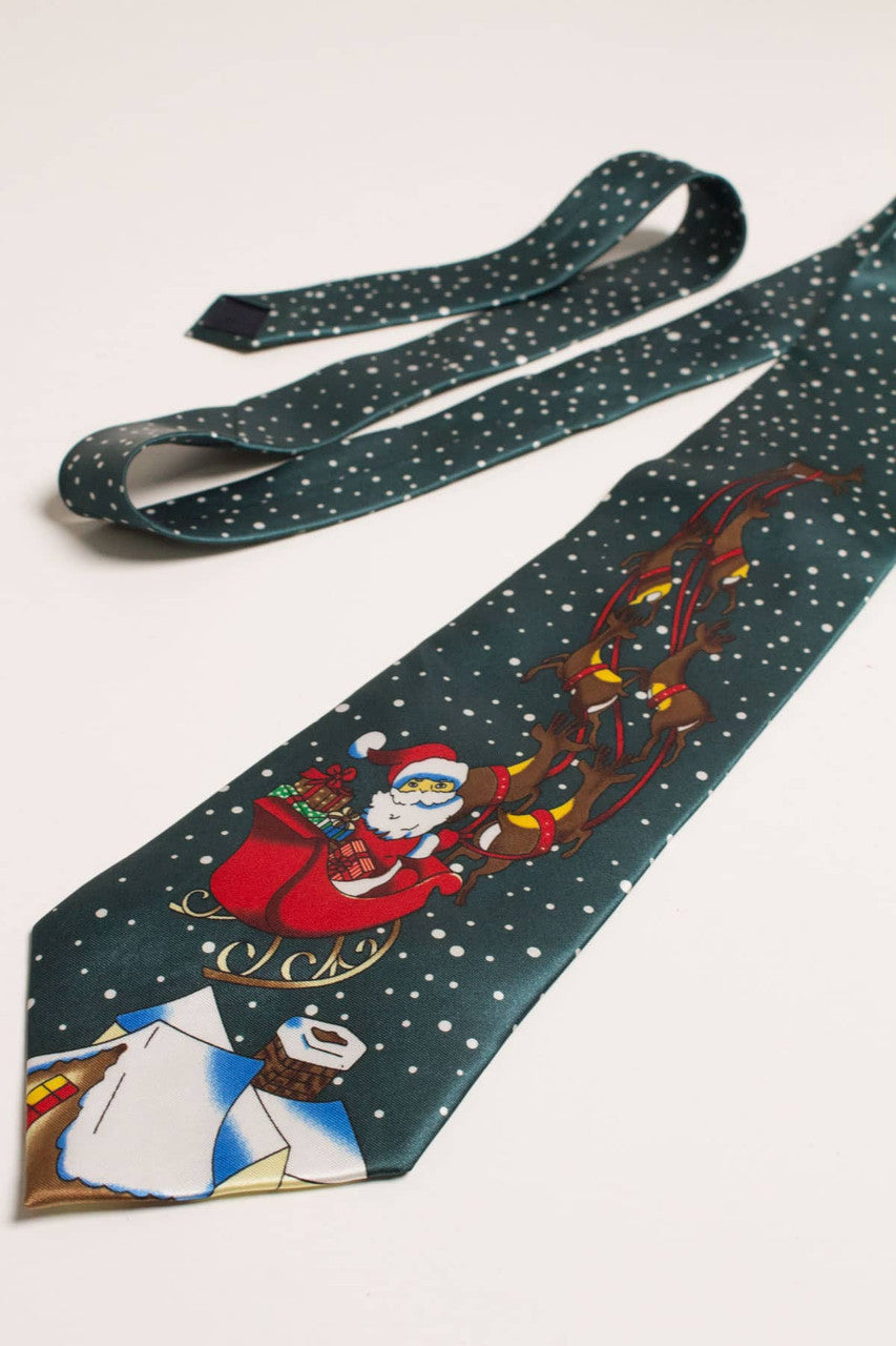 Santa Reindeer Tie