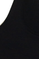 Black Scoop Neck Seamless Crop Tank