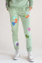 Sage Stickered Joggers