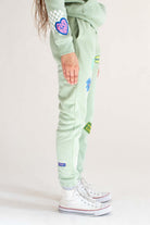 Sage Stickered Joggers