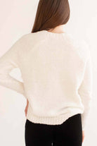 Sequin Jack-O-Lantern Chenille Sweater