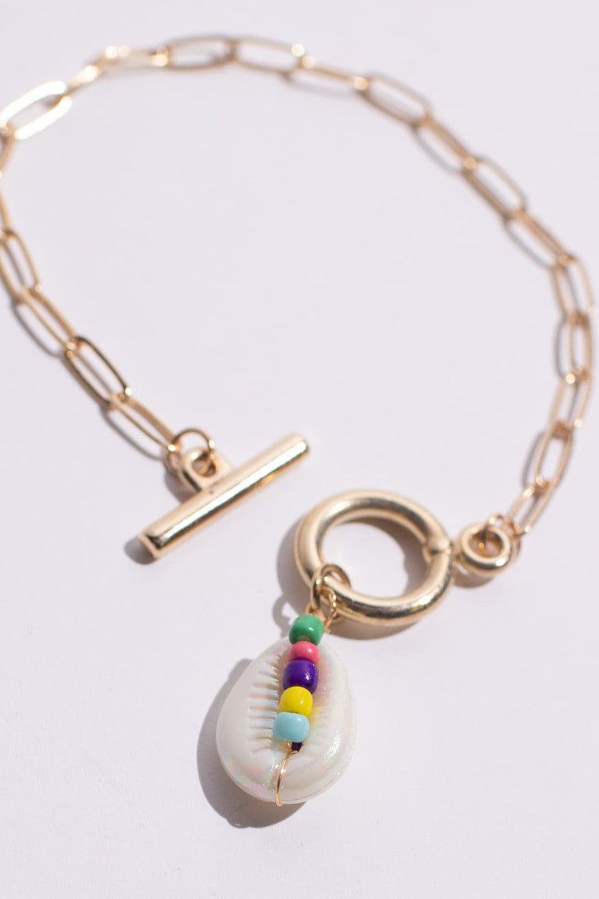 Toggle Clasp Puka Shell Bracelet