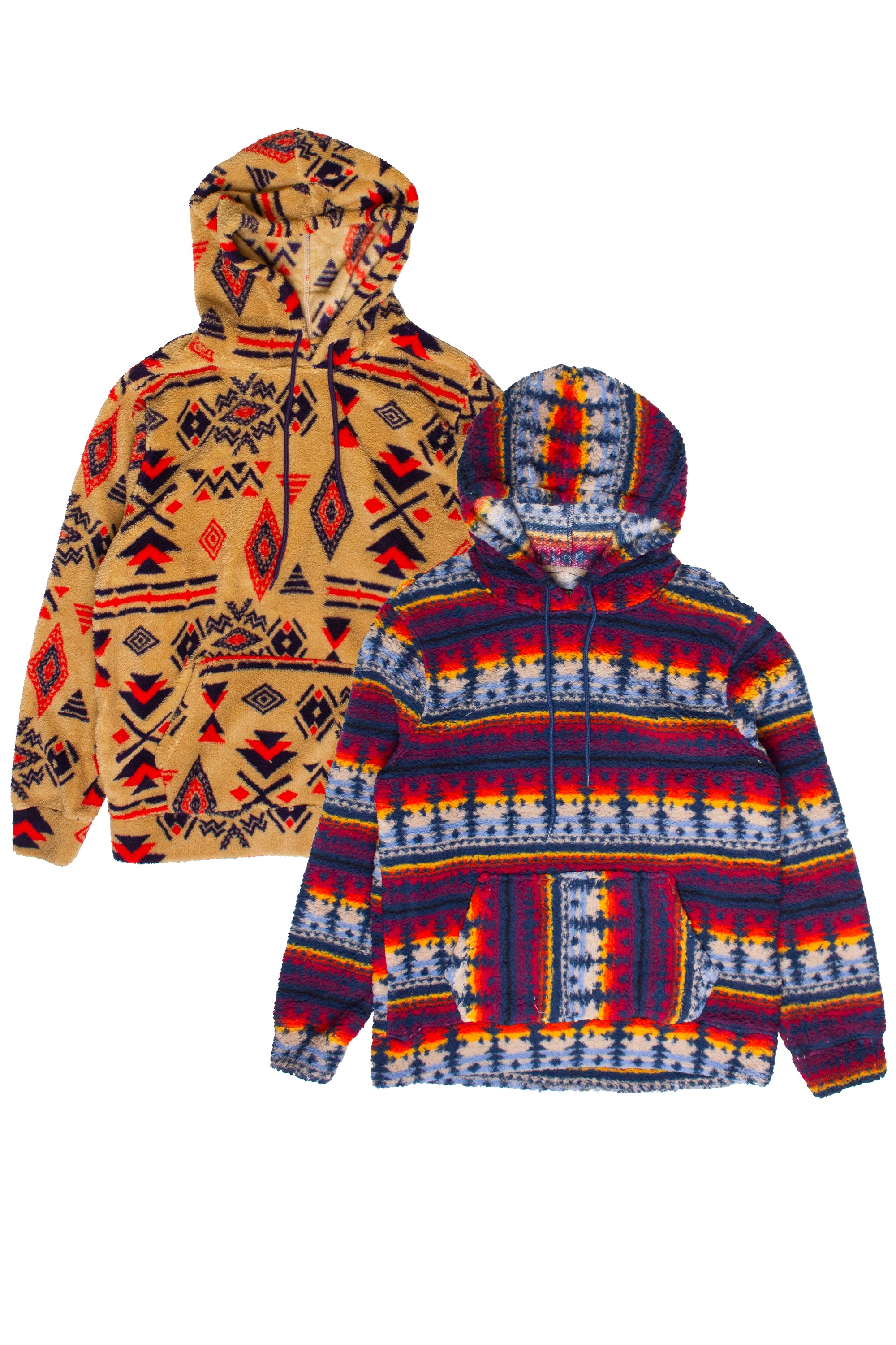 Southwest Pattern Sherpa Hoodies