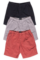 Linen Cotton Blend Pull On Shorts
