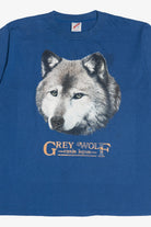 Vintage "Grey Wolf" Canis Lupus" Single Stitch T-Shirt (1990s)