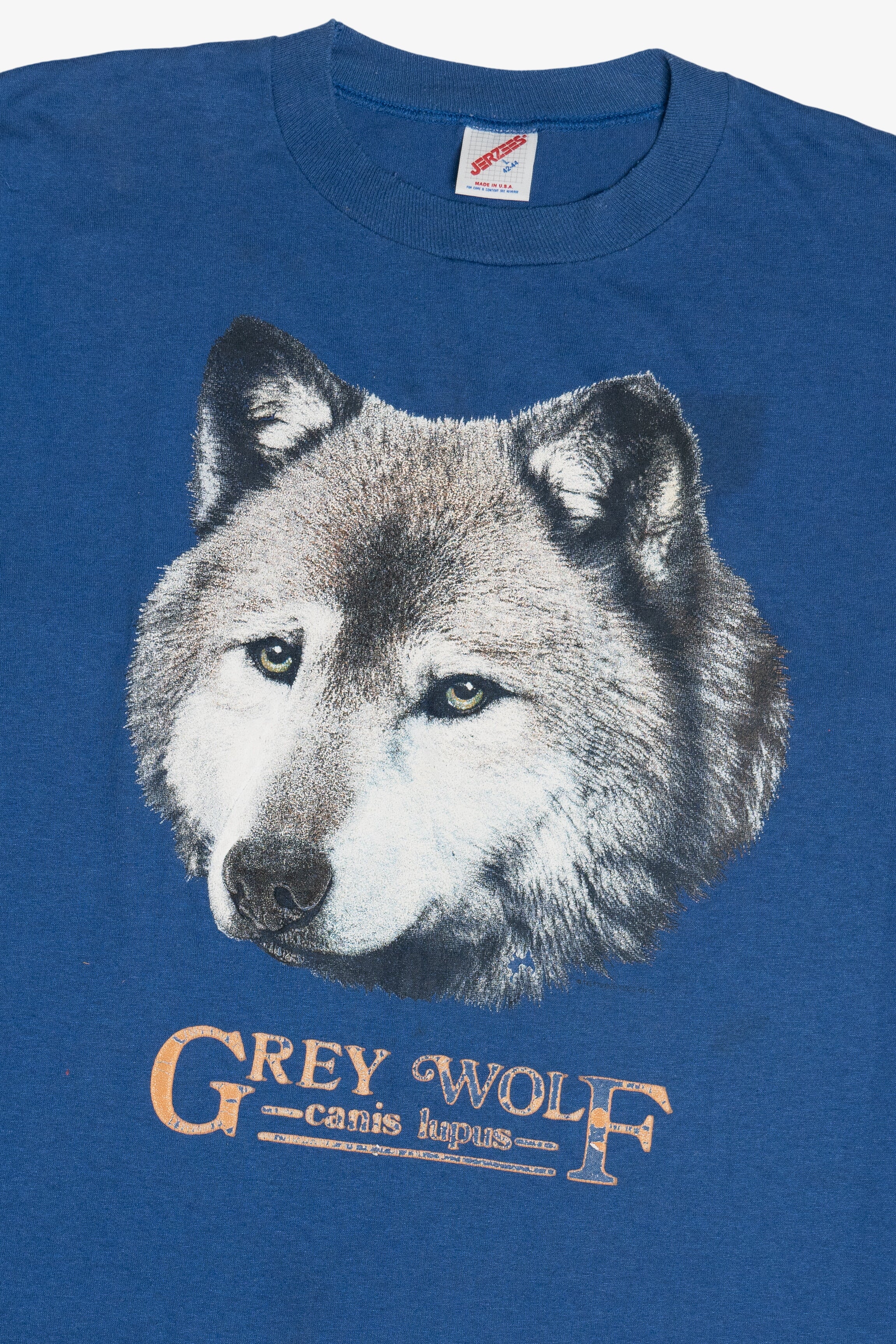 Vintage "Grey Wolf" Canis Lupus" Single Stitch T-Shirt (1990s)