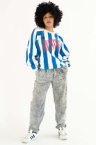 Ski Adventure Striped Sweatshirt
