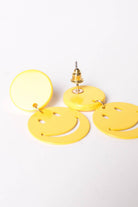Smiley Face Drop Earrings