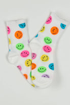 Multicolor Smiley Face Socks