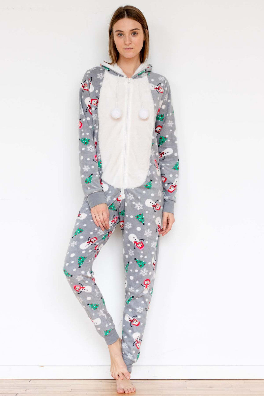 Snowman Christmas Onesie Pajamas