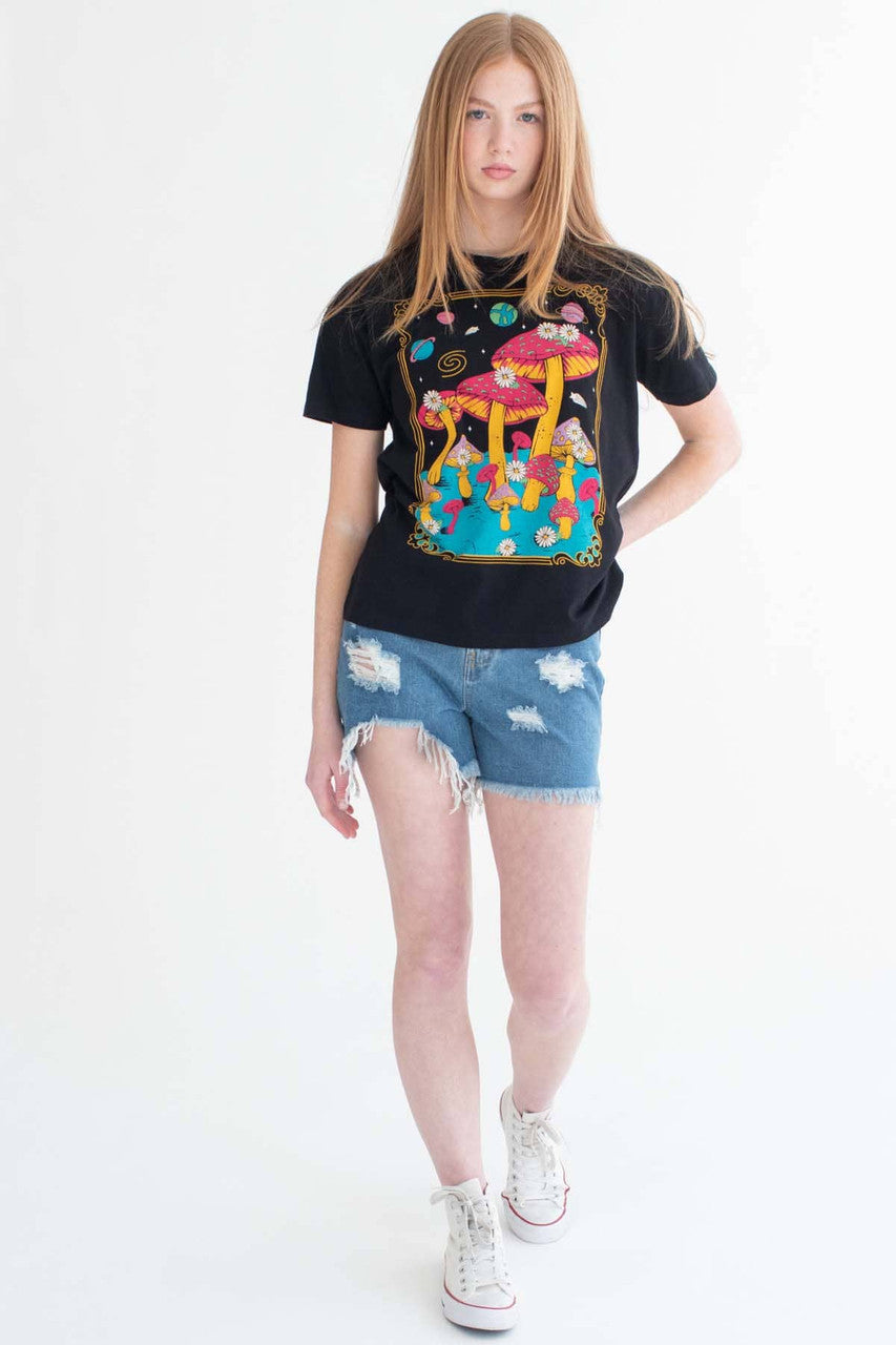 Stay Trippy Alien Mushrooms T-Shirt