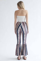 Strapless Ruffle Bell Bottom Jumpsuit