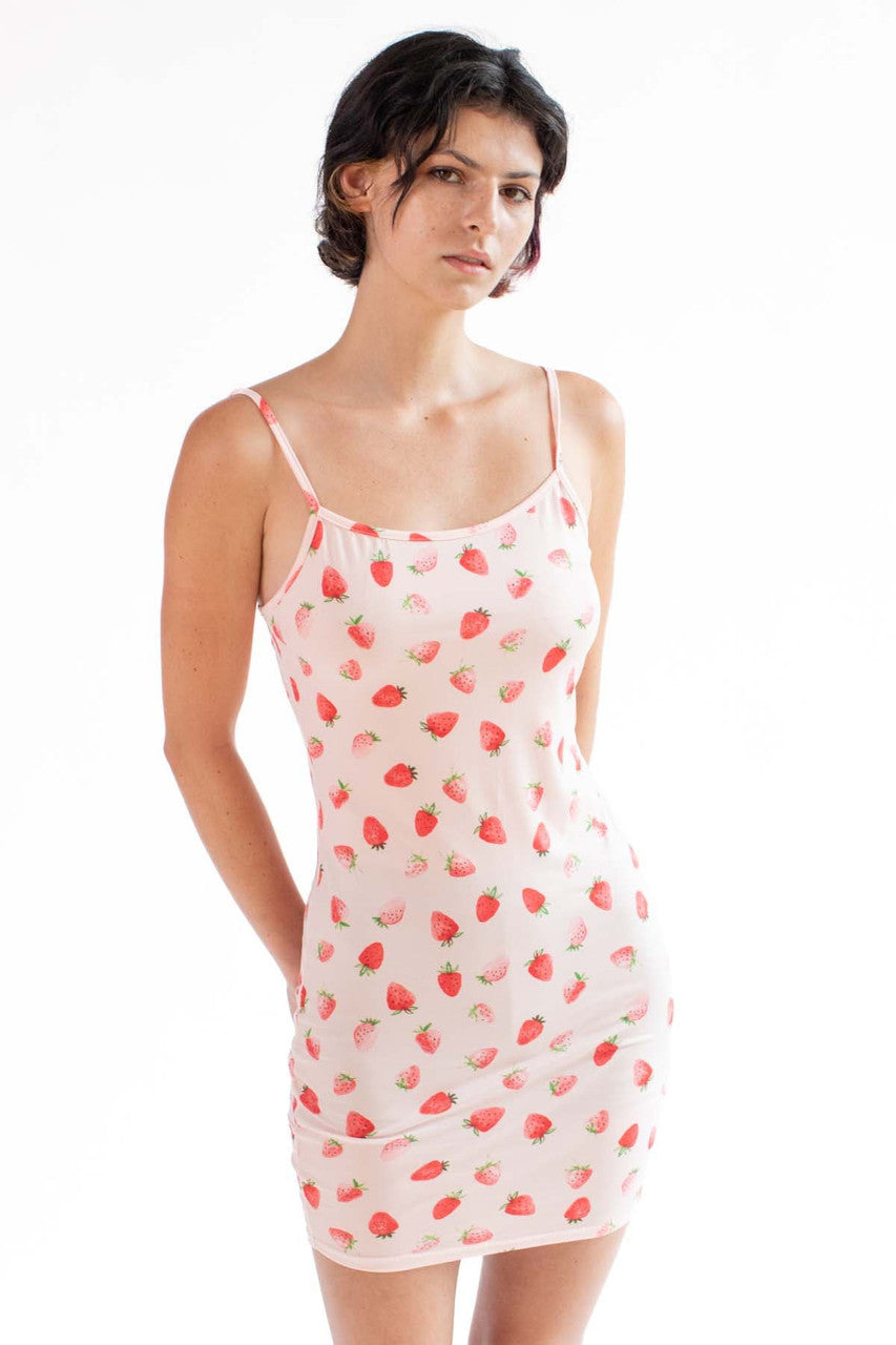 【美品】ROSY LUCE♡ Strawberry Camisole dress strawberry-cami-mini-dress-