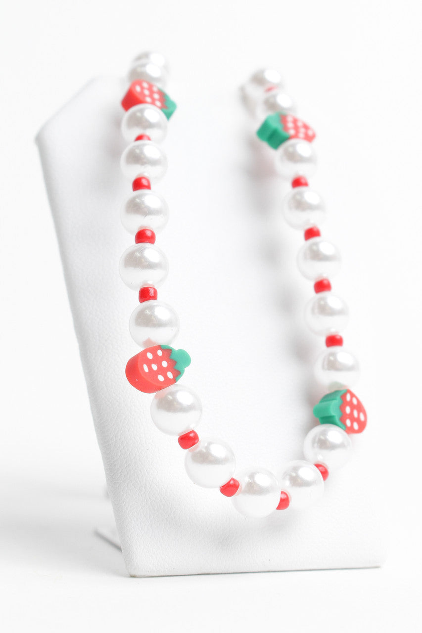 Strawberry Pearls Necklace