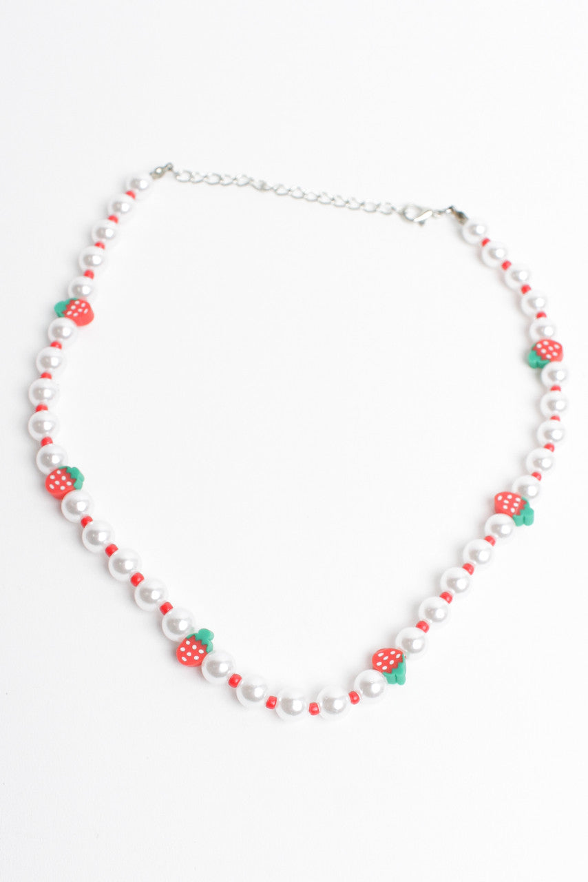 Strawberry Pearls Necklace