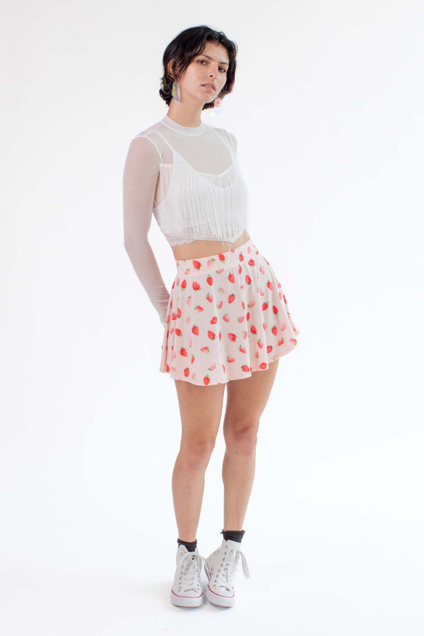 Strawberry Skater Skirt