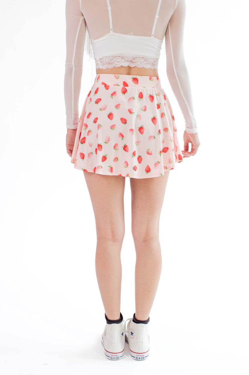 Strawberry Skater Skirt