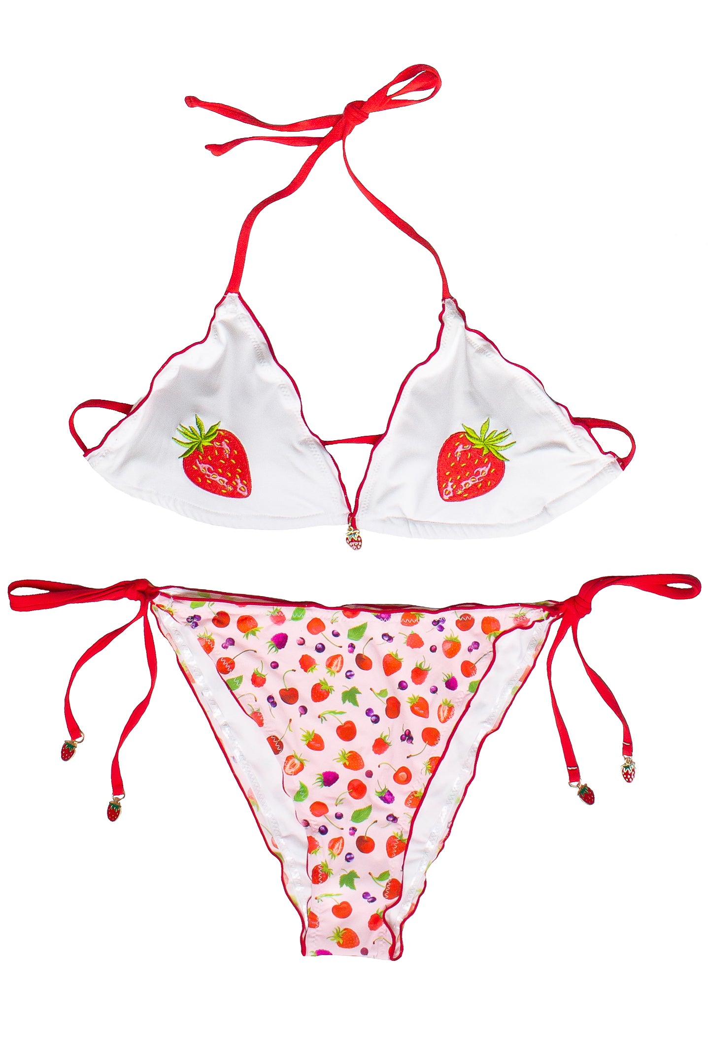 Charm Bikini - Red/Berries