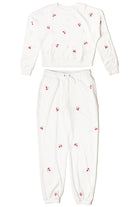 Mini Embroidered Strawberries Joggers