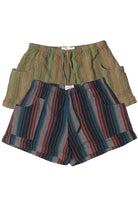 Striped Drawstring Shorts
