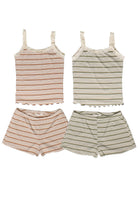 Striped Ribbed Lounge Sets