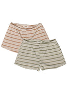 Striped Ribbed Shorts