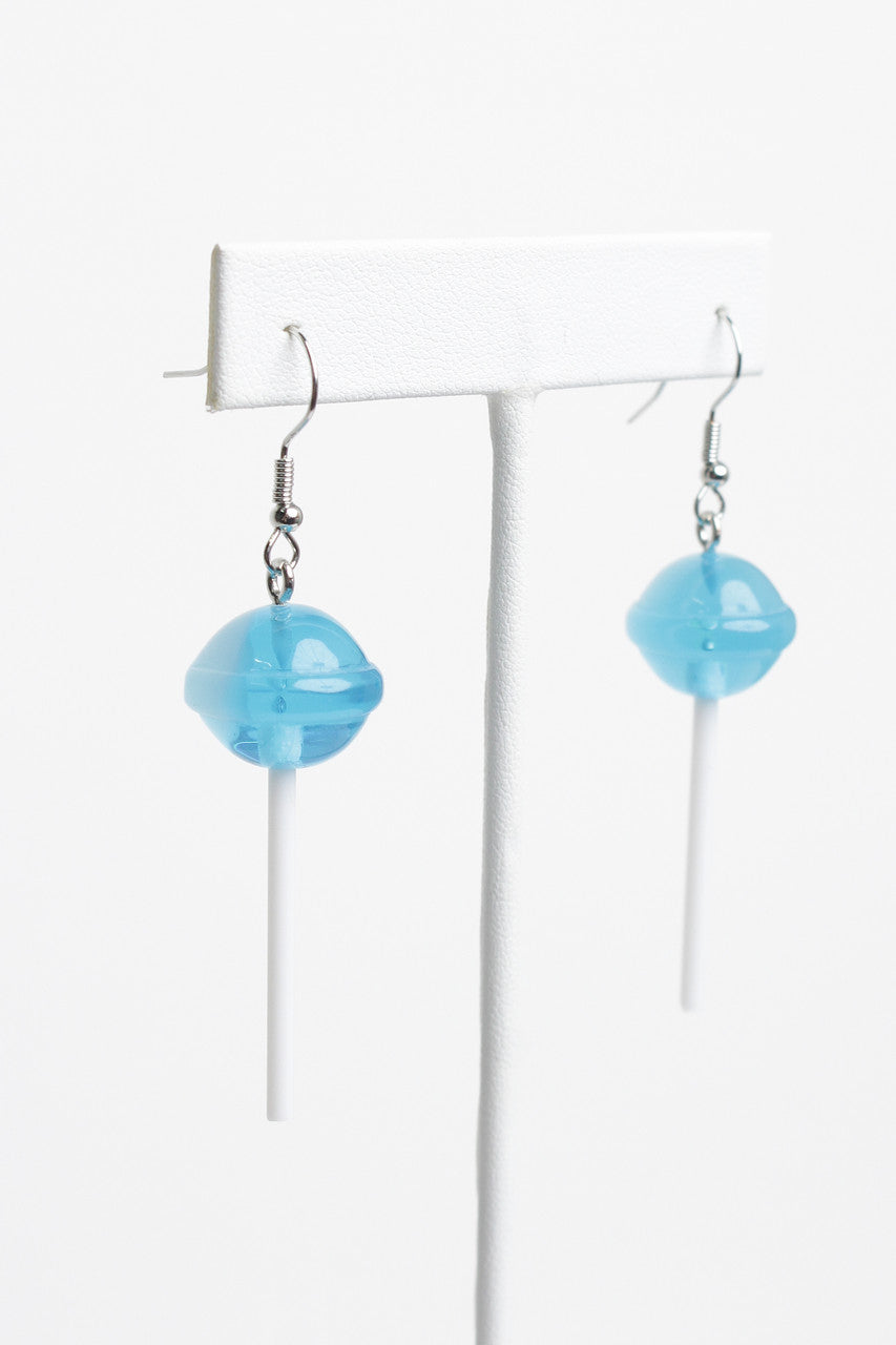 Blue Lollipop Earrings
