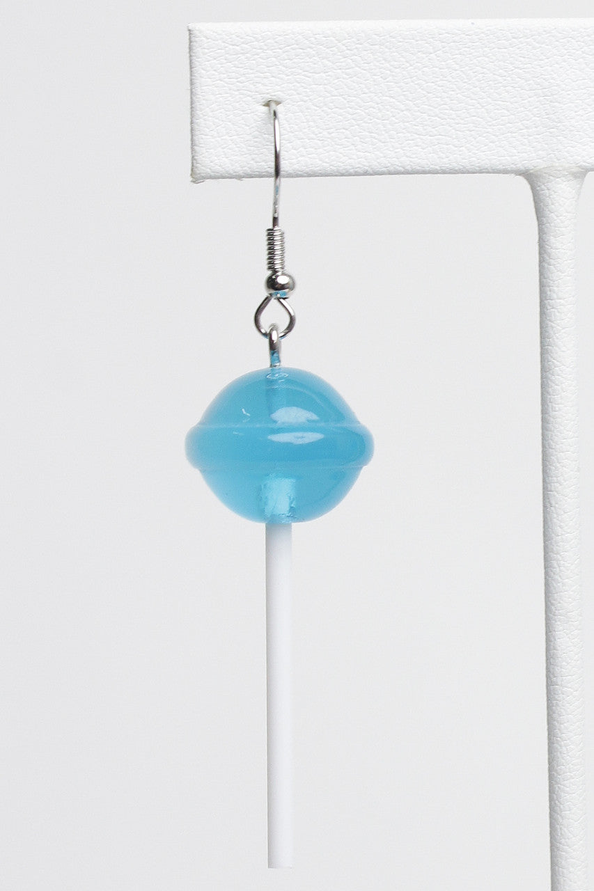 Blue Lollipop Earrings