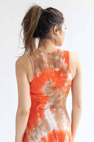 Sunburned Tie Dye Ribbed Seamless Crop Top