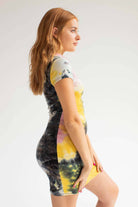 Sunburst Tie Dye Polo Dress