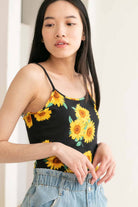 Sunflowers Crop Cami