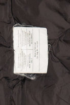 Vintage Dark Brown Eddie Bauer Goose Down Leather Motorcycle Vest (1990s)